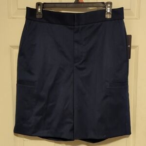NWT Men's Alfani Navy Blue Dress Shorts Size 30